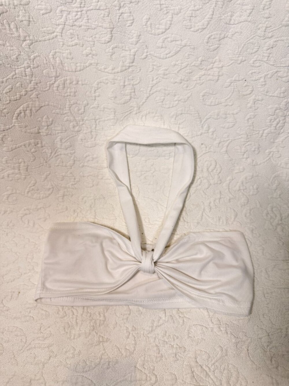 White halter top